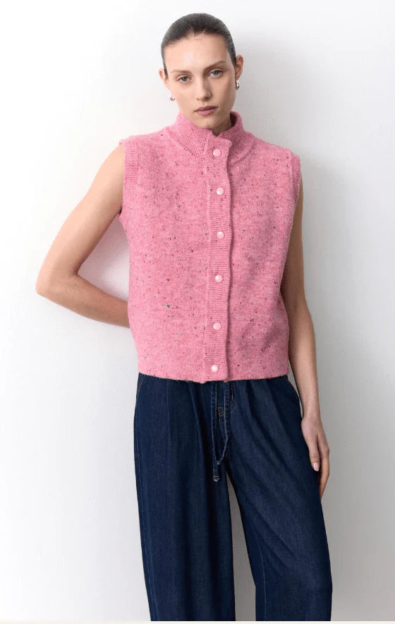Speckle Knitted Vest