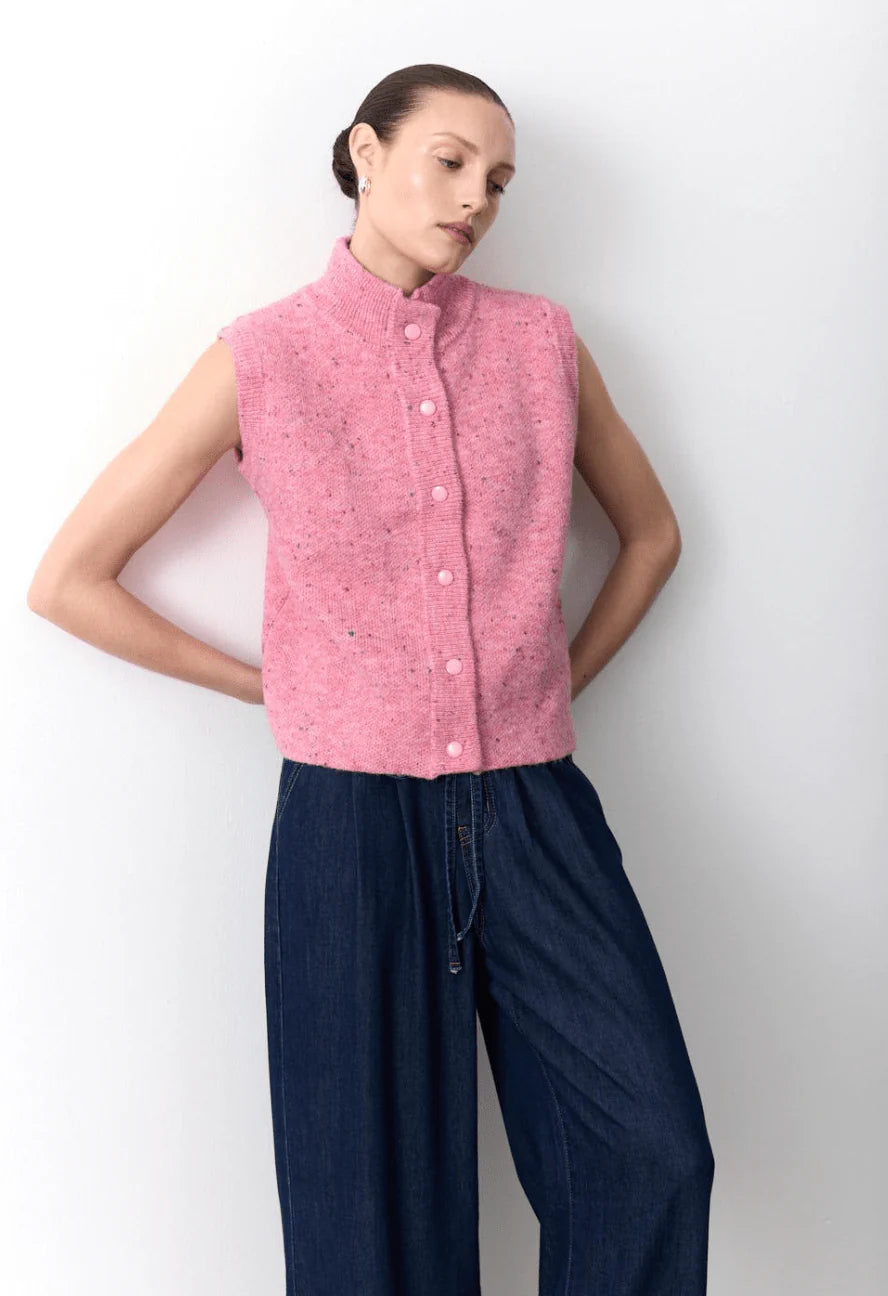 Speckle Knitted Vest