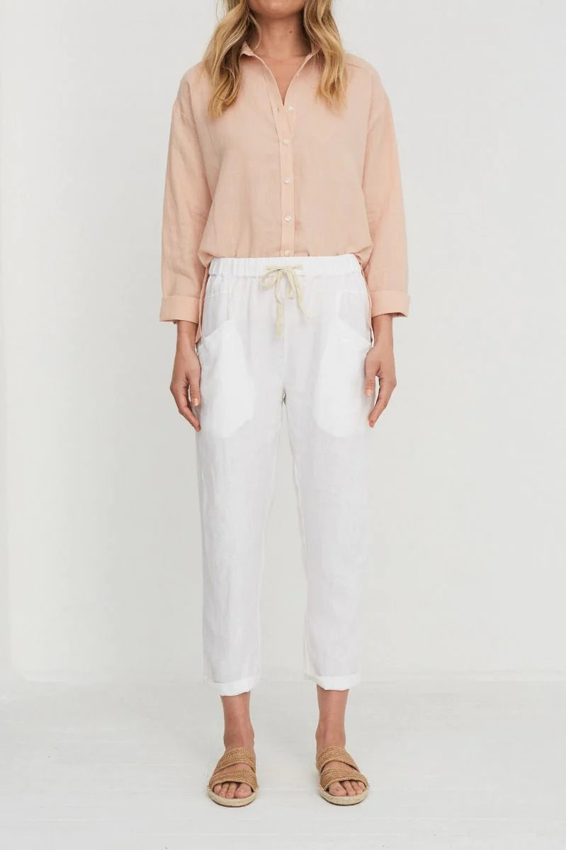 Luxe Pants White
