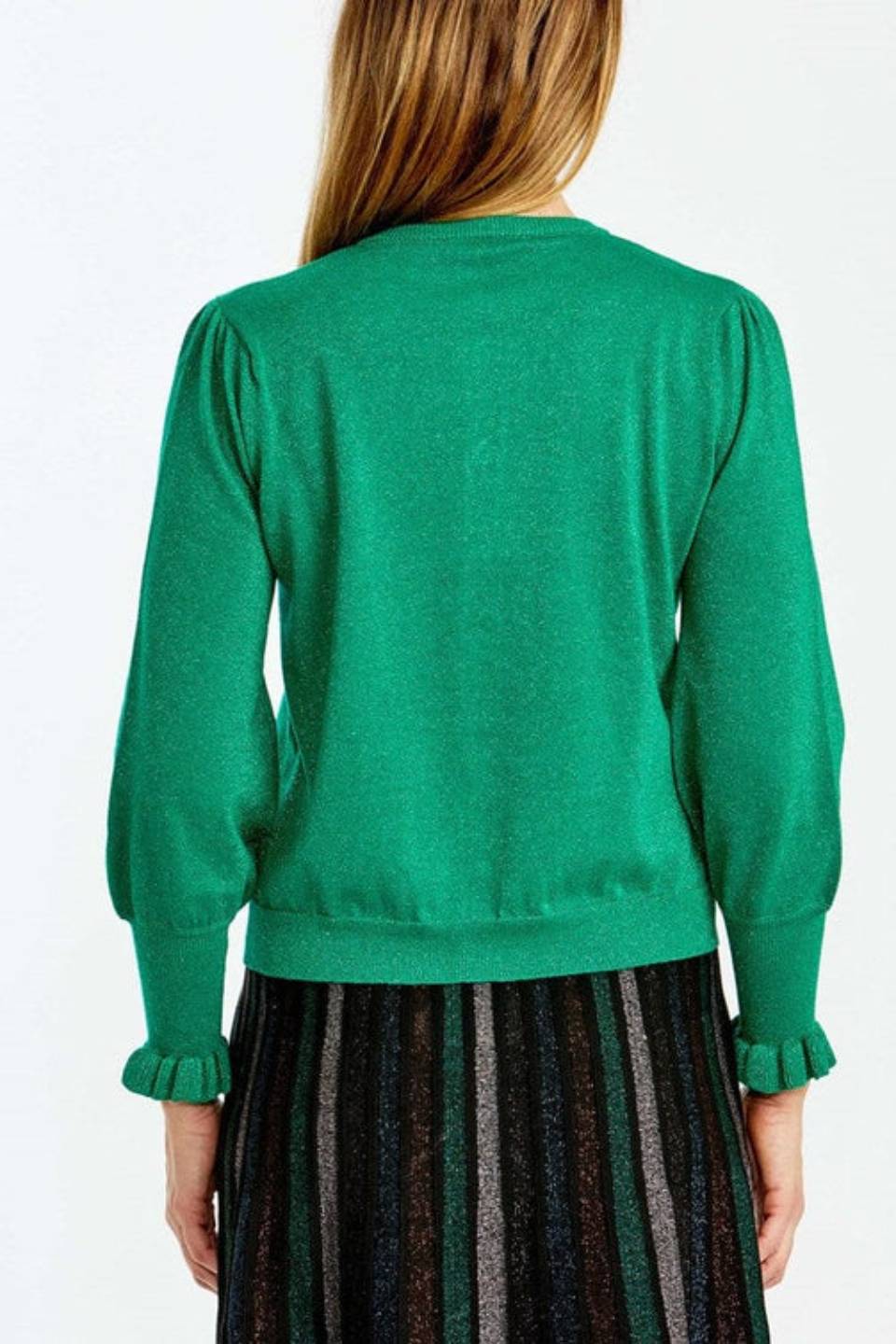 Lurex Cardigan in Emerald or Toffee