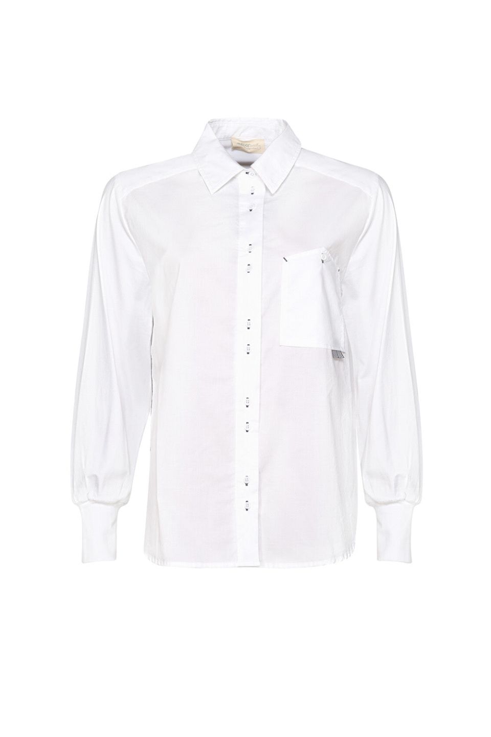 Mixed Media Shirt White