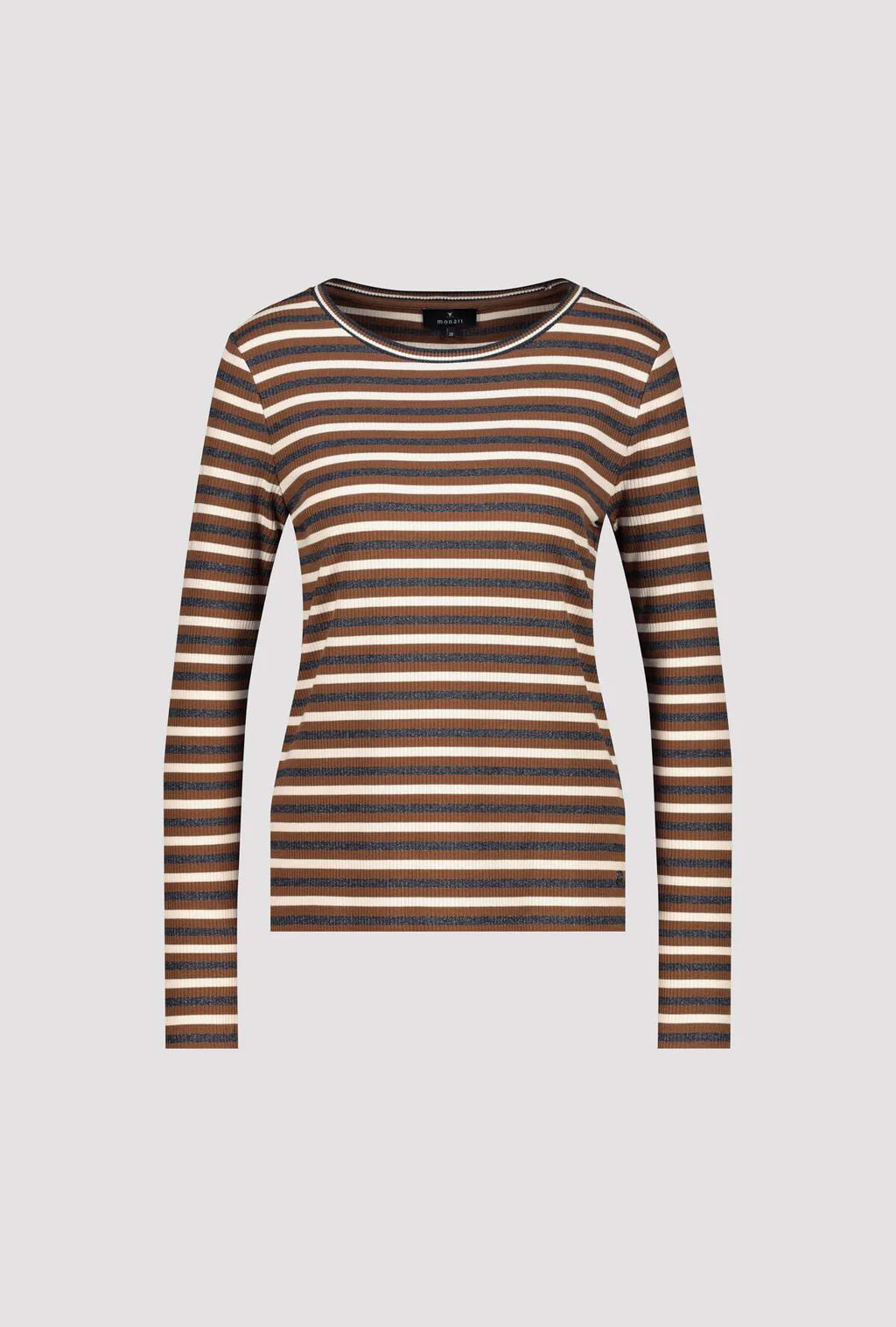 Lurex Stripe T-Shirt Whiskey