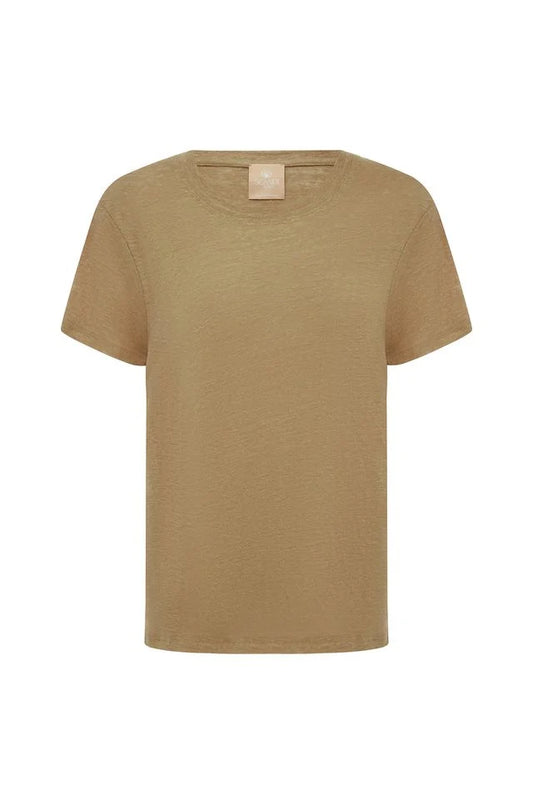 Round-Neck Tee Caramel