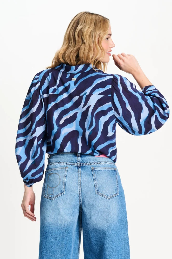 Blouse Animal Blue