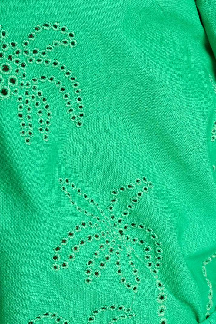Blouse Brdr Angls Palm Green