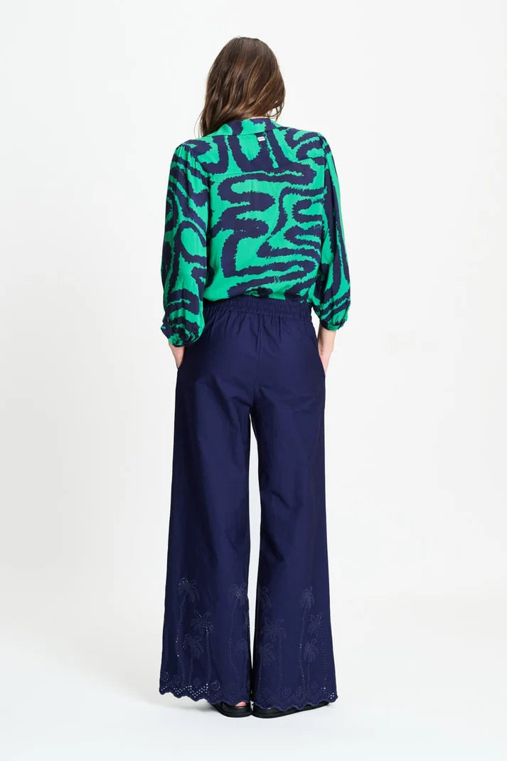 Blouse Waves Green