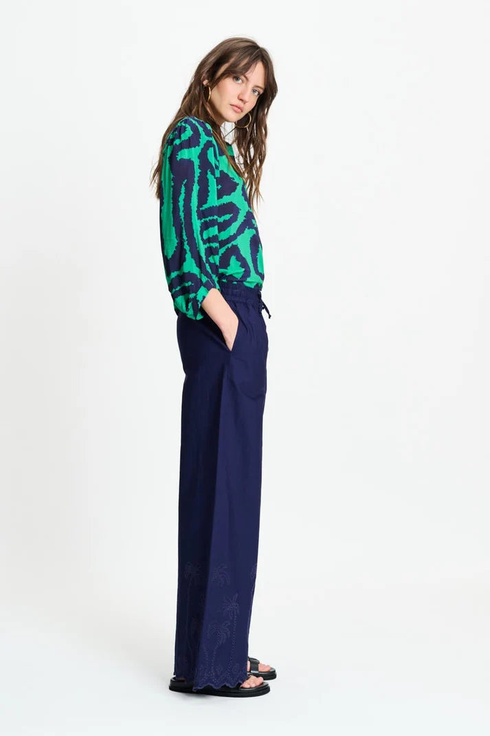 Blouse Waves Green