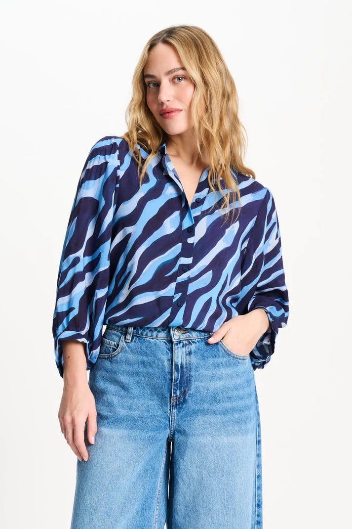 Blouse Animal Blue