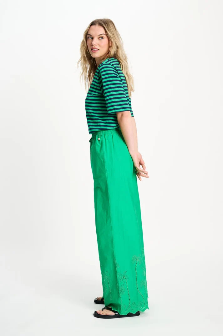 T Shirt Stripe Green Blue