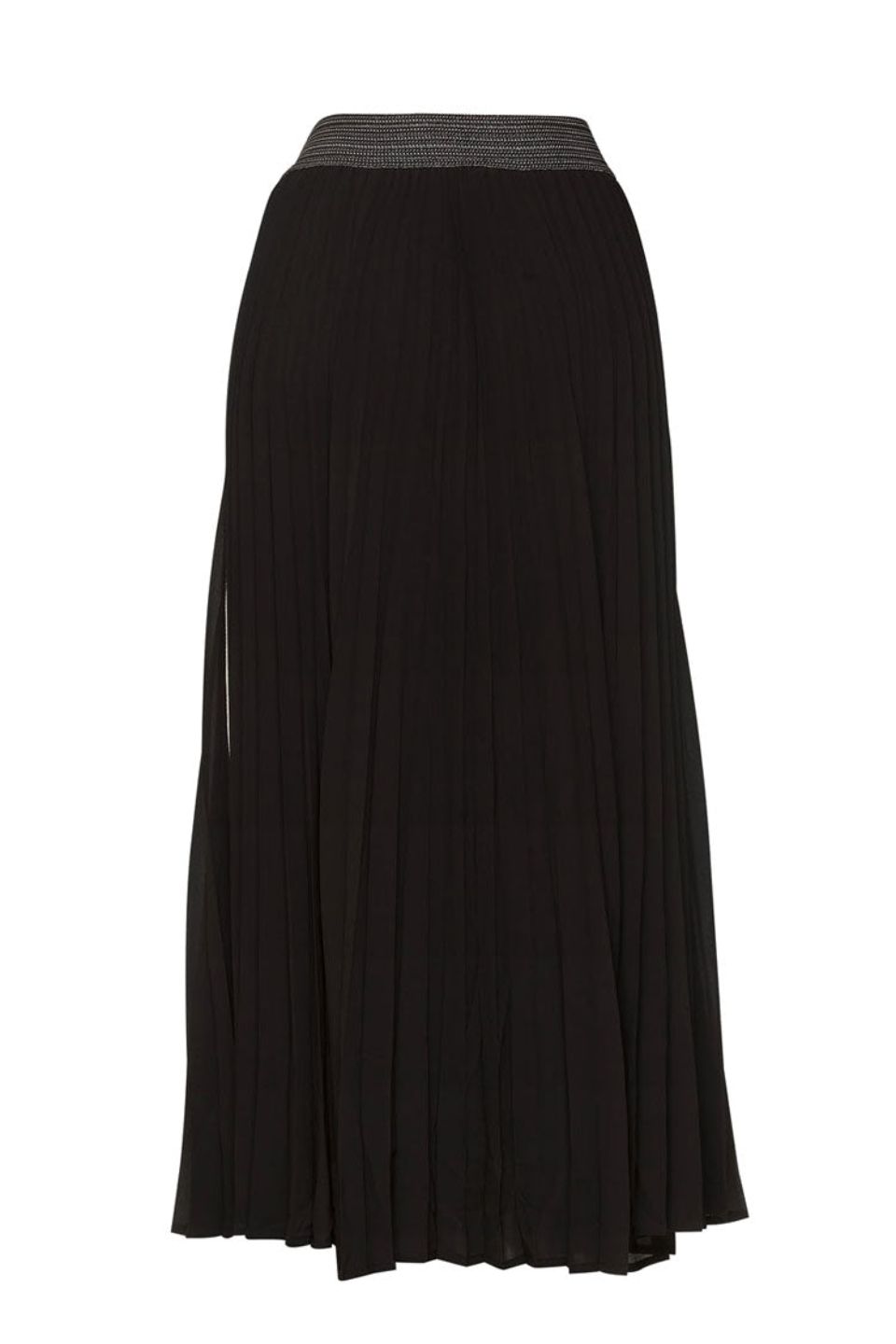 Just Pleat It Skirt in Black or Taupe
