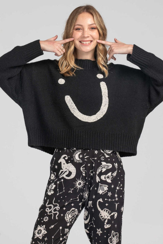 Smile Jumper Black/White