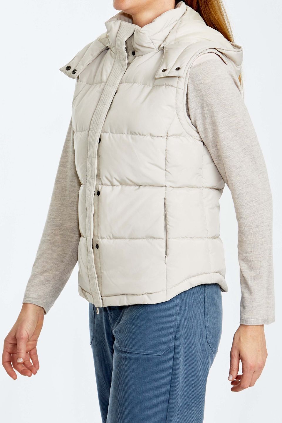 Short Puffer Vest Chino