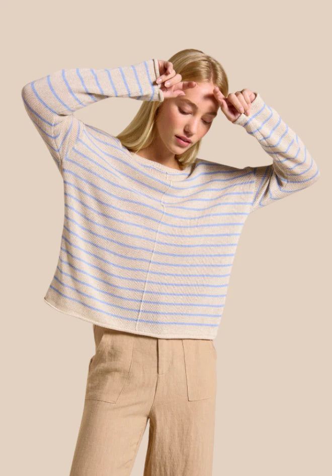 Indi Knit Natural/Blue