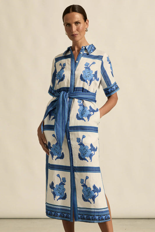 Roam Dress Azure Collage
