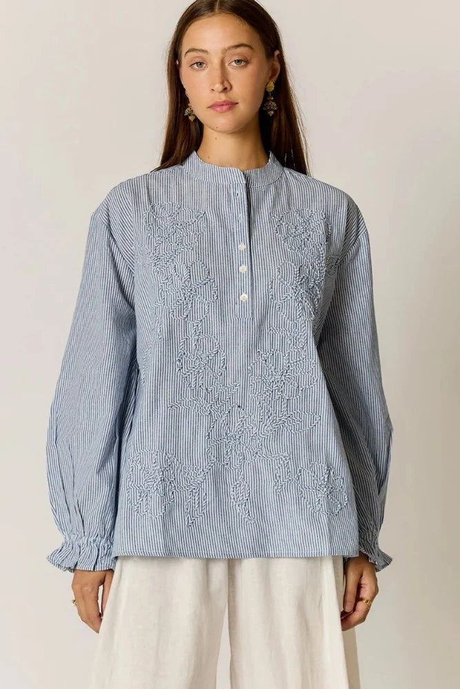 Cornelli Shirt Blue Stripe