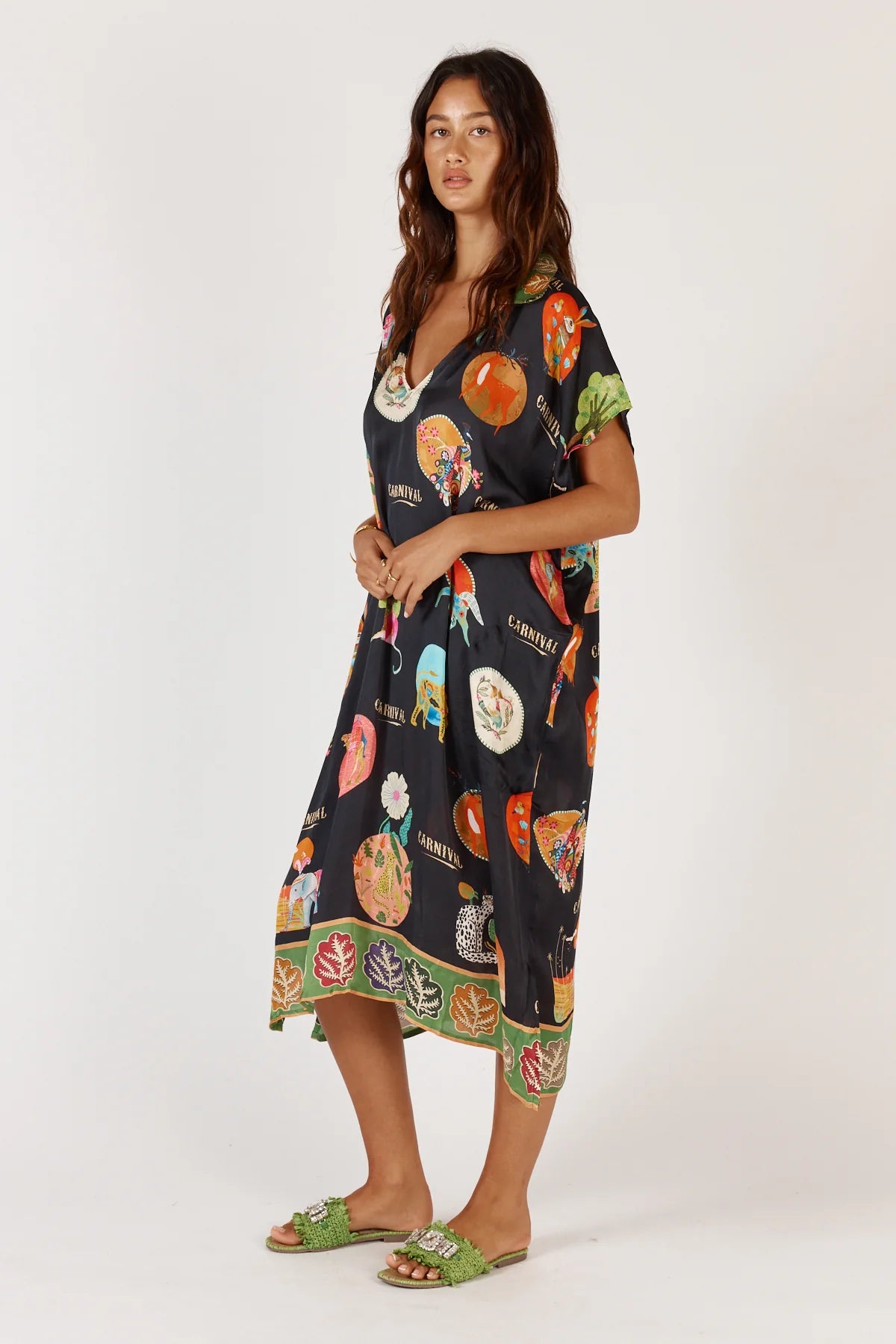 Down Under Kaftan Black