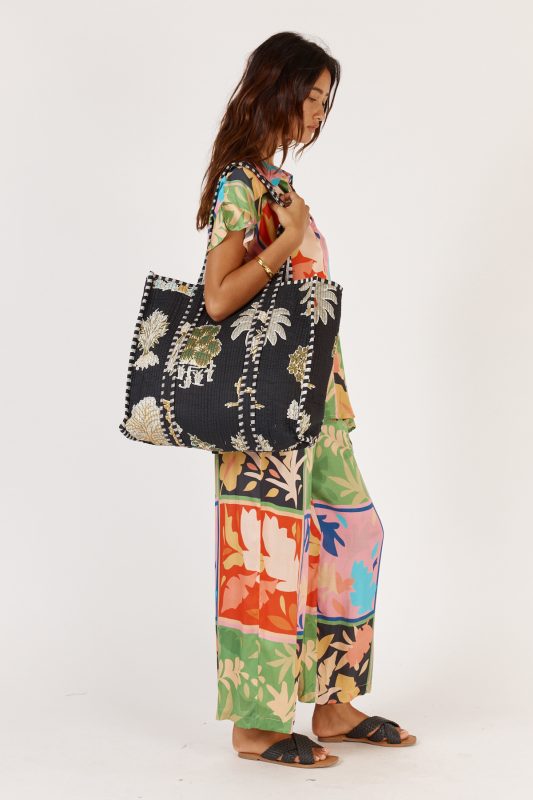 Quilted Bag Black O/S