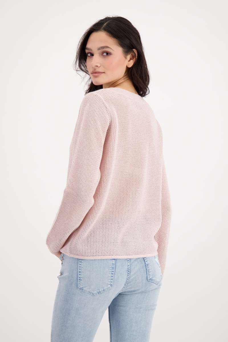 Sweater Ajour Lurex Rose