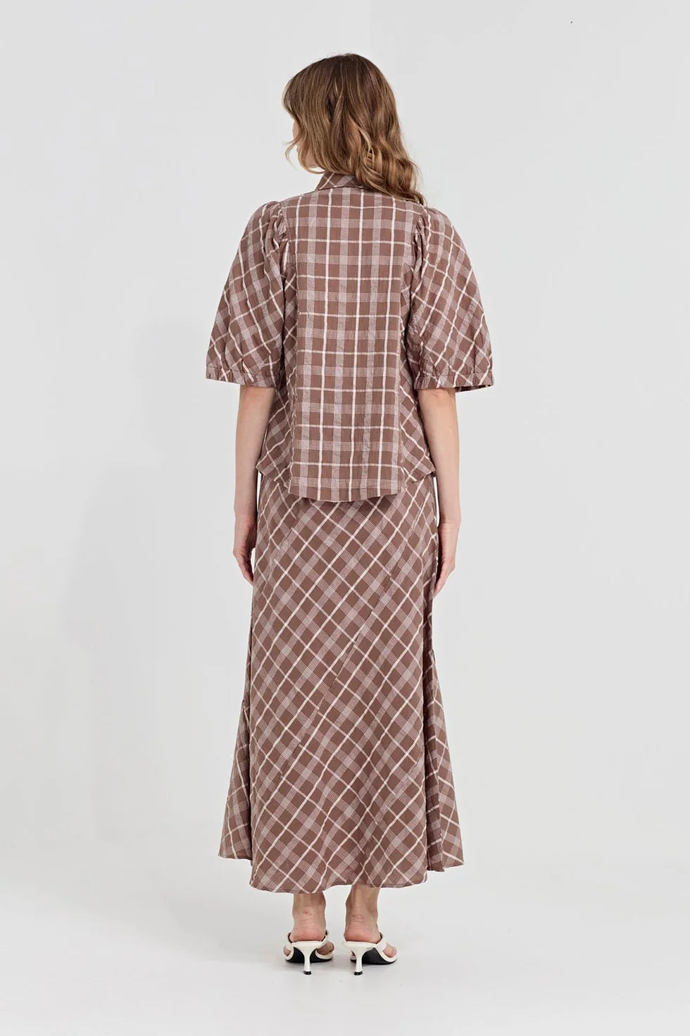 Checkmate Skirt Cocoa