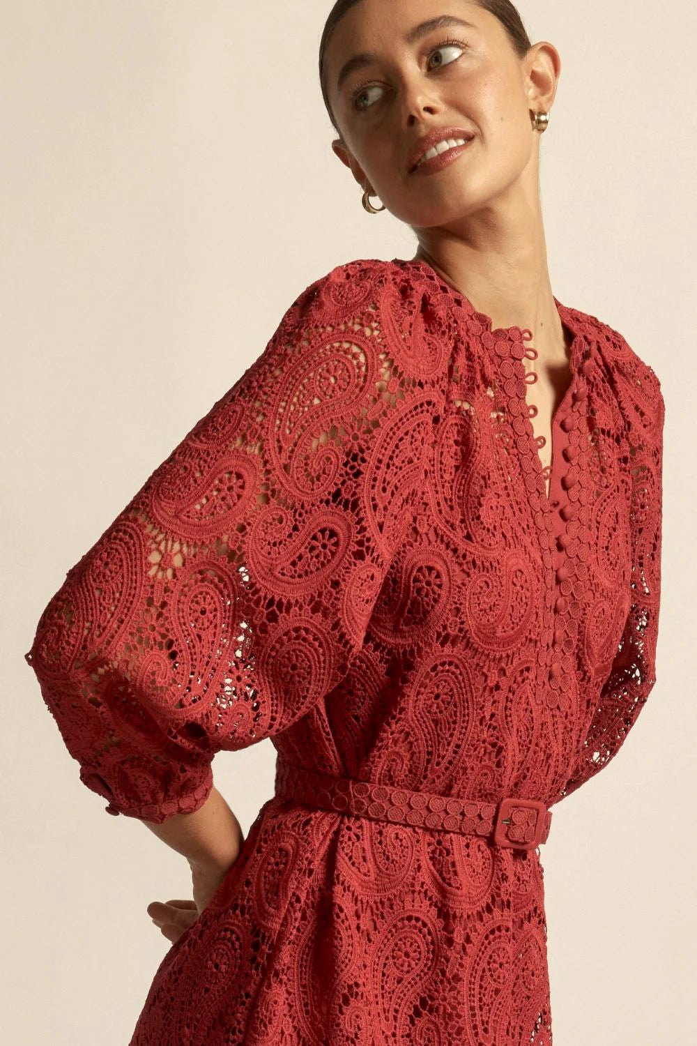 Wisp Dress Raspberry